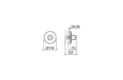 Eco, concealed timed flow urinal tap