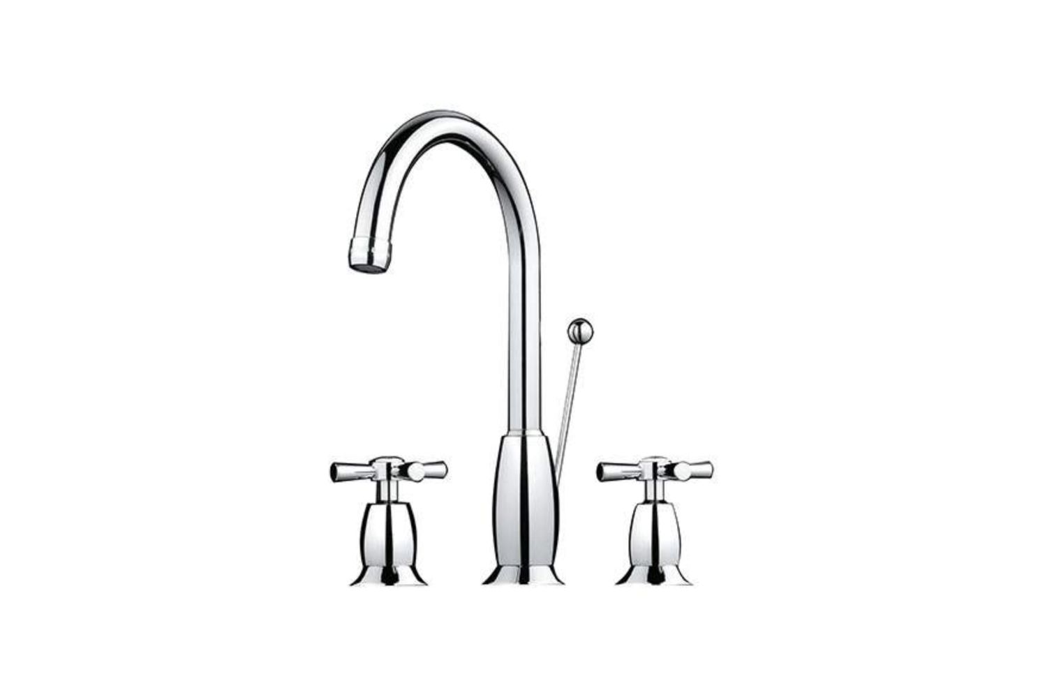 Rimini, Basin mixer with ceramic disk cartridge, 3 holes and waste