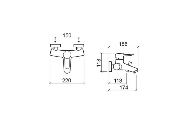 Torus, bath mixer