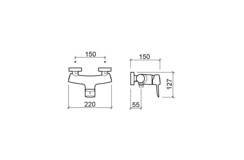 Torus, shower mixer