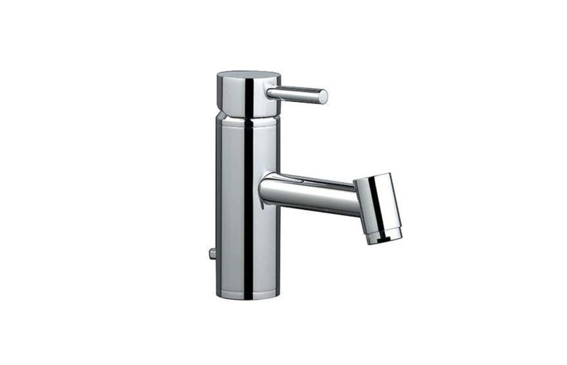 Tube, basin mixer with waste