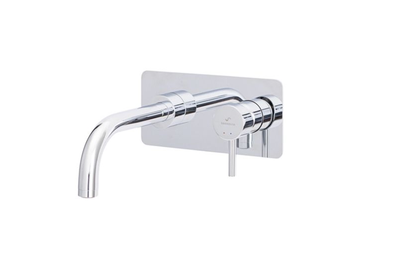 Tube, concealed horizontal basin mixer