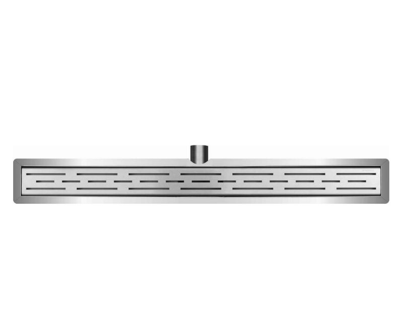 3rd generation shower channel with flange and grid 60x7 cm stainless steel