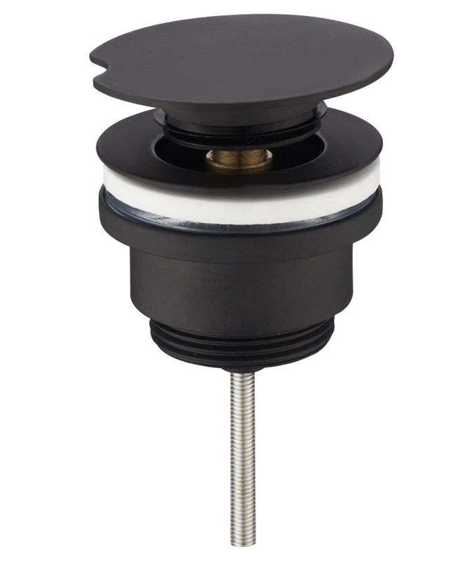 Caral, flowe rotary wash drain plug 5/4" matt black