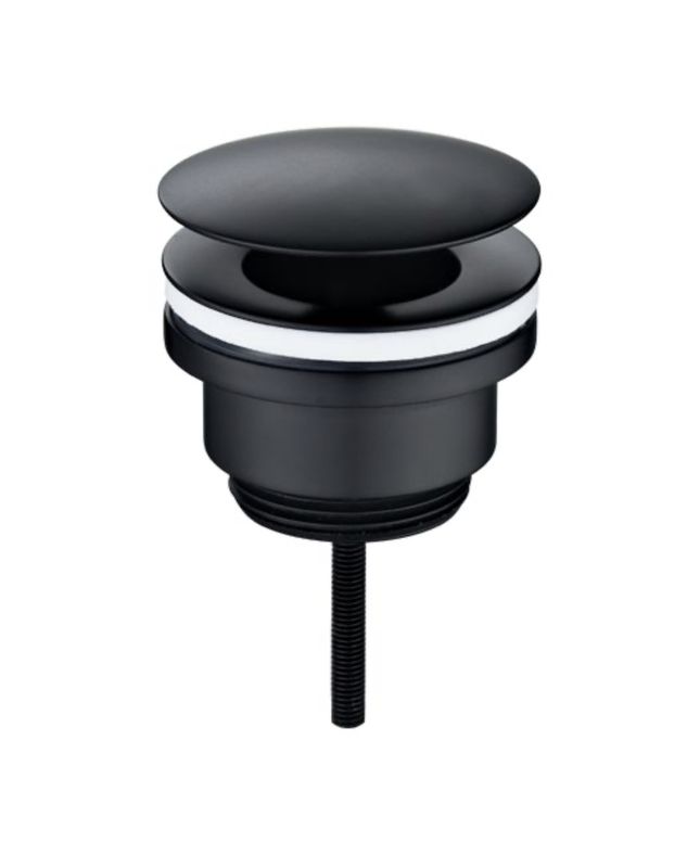 UniMatch, open drain plug 5/4'' matt black