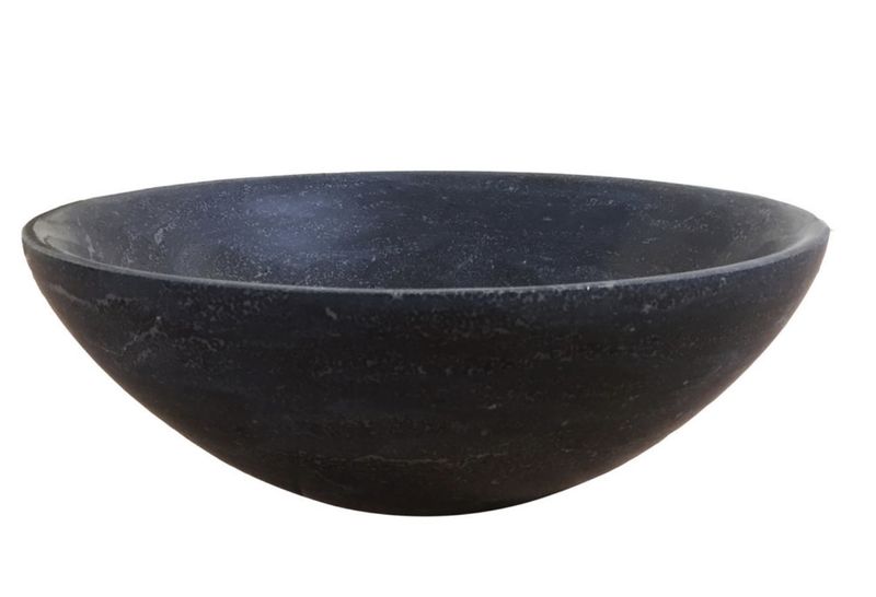 Raw, stone sanded wash bowl