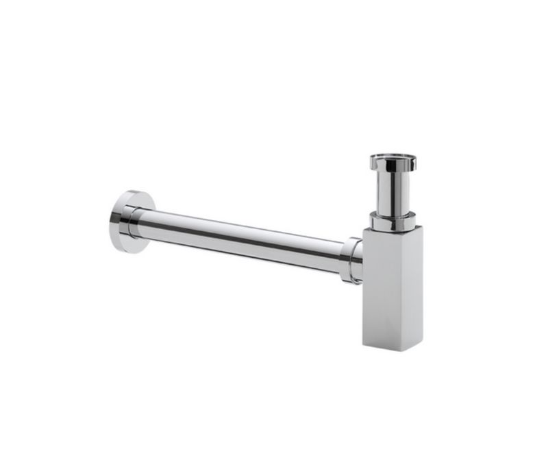 Rombo, siphon square 5/4" x 32 mm chrome