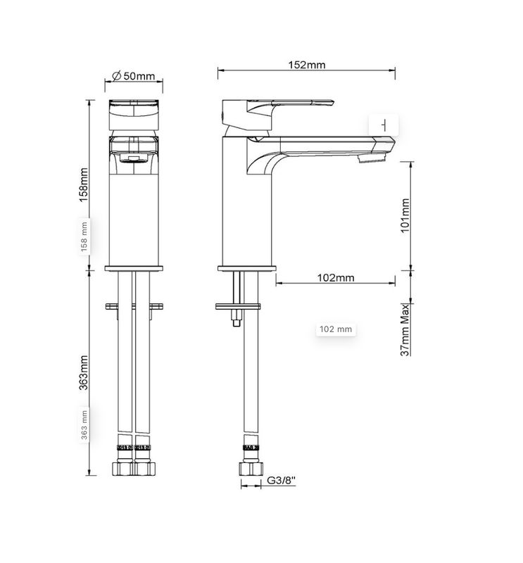 Trop, wash basin faucet