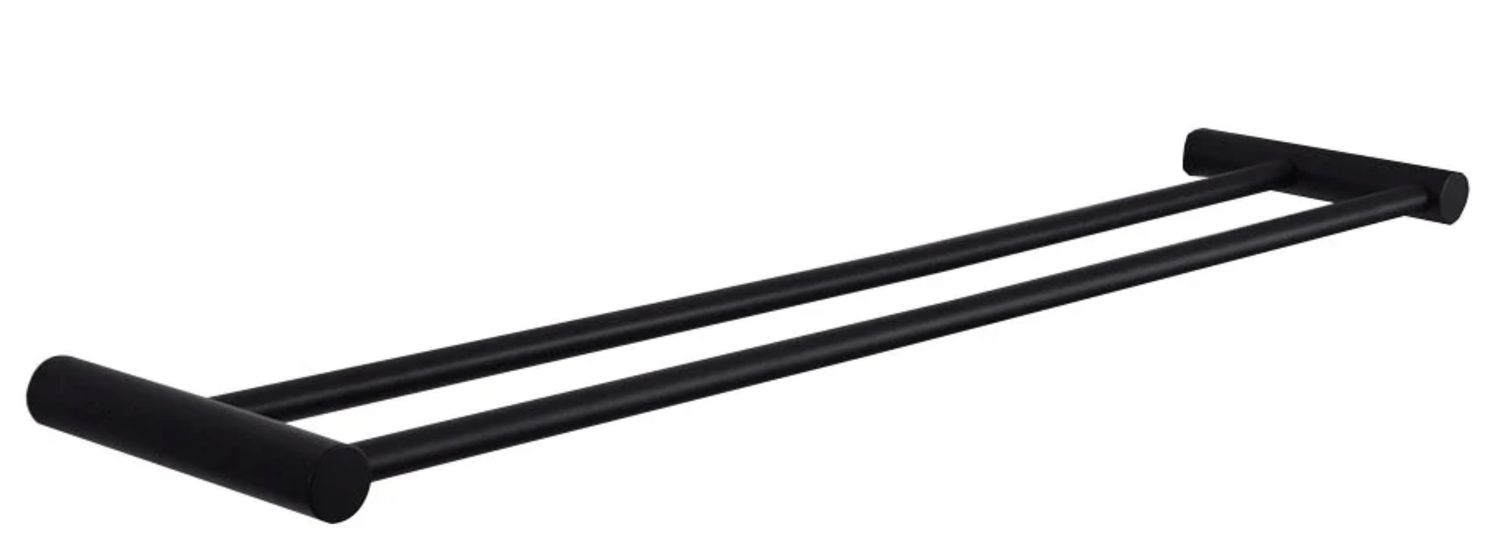 Ida, Towel rack double 60 cm black
