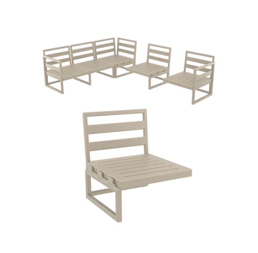 Mykonos Extension Part, Colour: Taupe