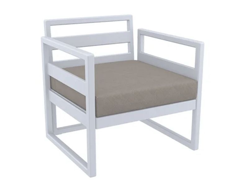 Mykonos Seat Cushion, Colour: Beige