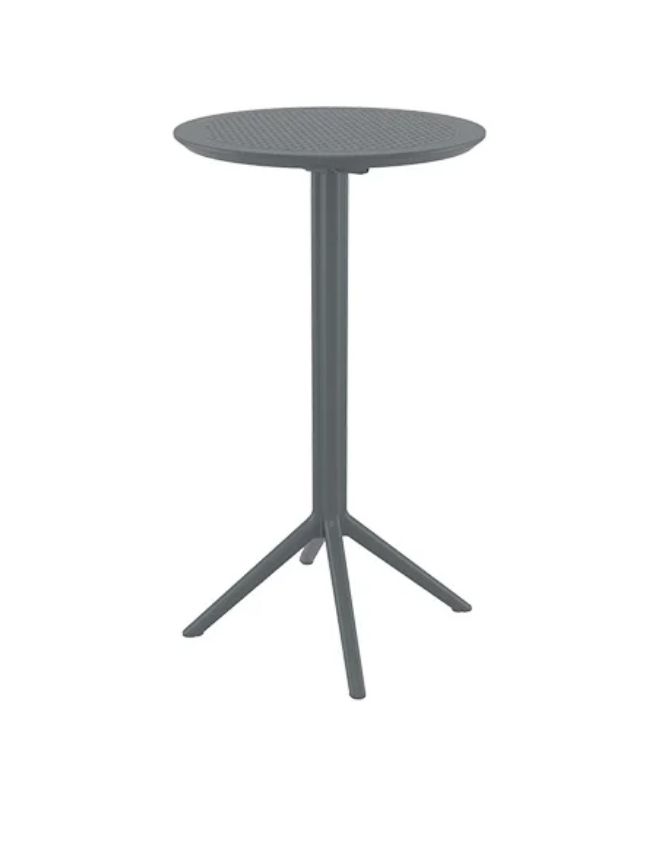 Sky Folding Bar Table Ø60, Colour: Dark Grey
