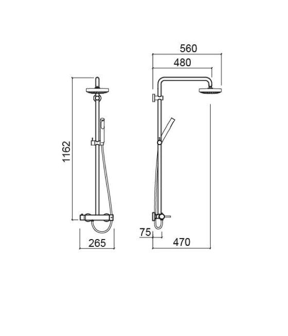 Tube, shower kit
