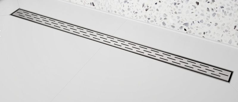 Linear shower drain stainless steel