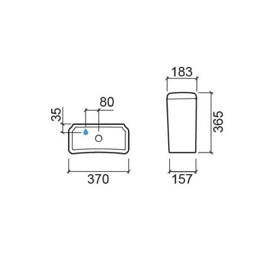 Proget Confort, reservoir with mechanism
