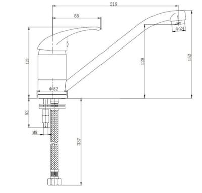 Athos kitchen faucet chrome