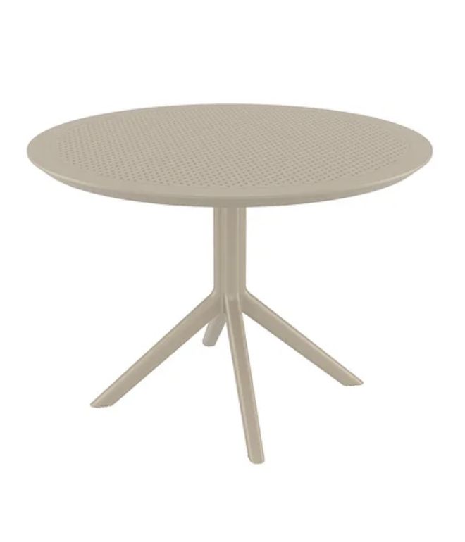 Sky Table, Ø105, Colour: Taupe