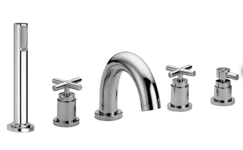5 holes bath mixer deck mounted