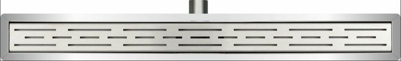 3rd generation shower channel with flange and grid 70x7 cm stainless steel