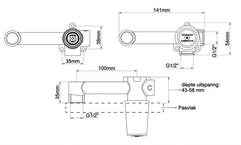Concealed part smart single-lever washbasin faucet
