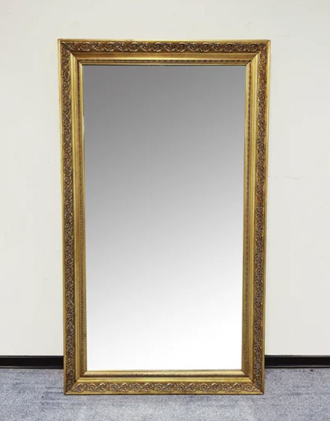 Golden baroque mirror