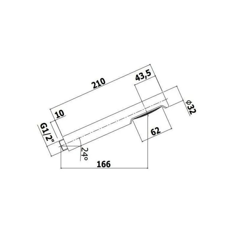 Single jet hand shower in ABS