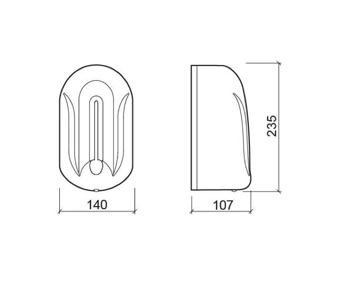 Luxe, 1.1L automatic soap dispenser