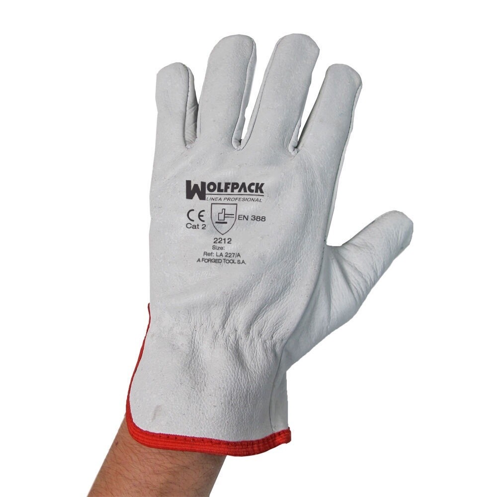 Guantes Piel FLOR 9&quot; Con Colgador
