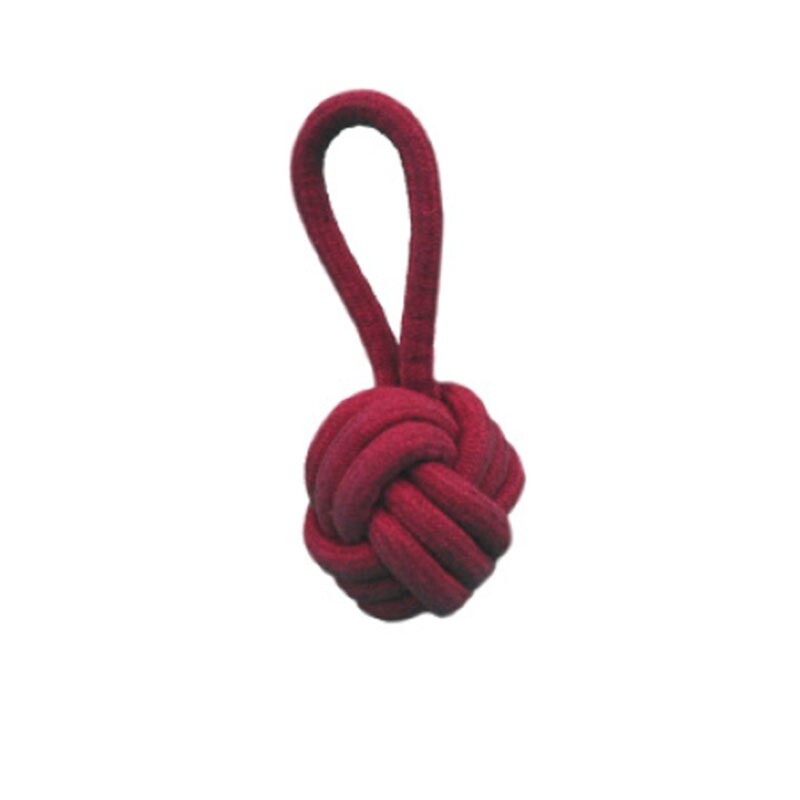 Juguete Para Perro Pelota Con Asa Strong Granate