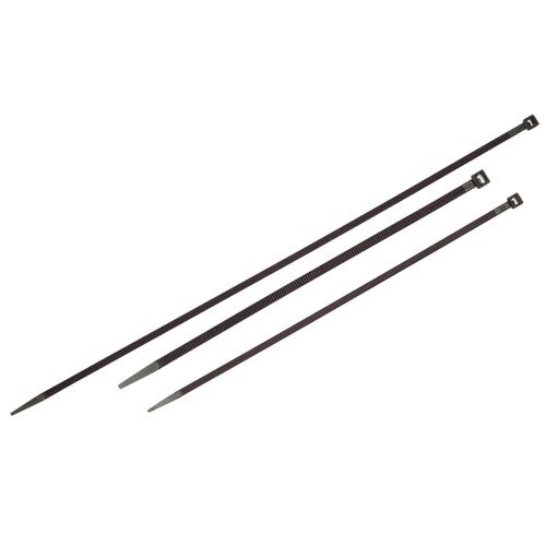 BRIDAS NYLON 100% NEGRA 4,5X200 MM. (BOLSA 100 UNIDADES)