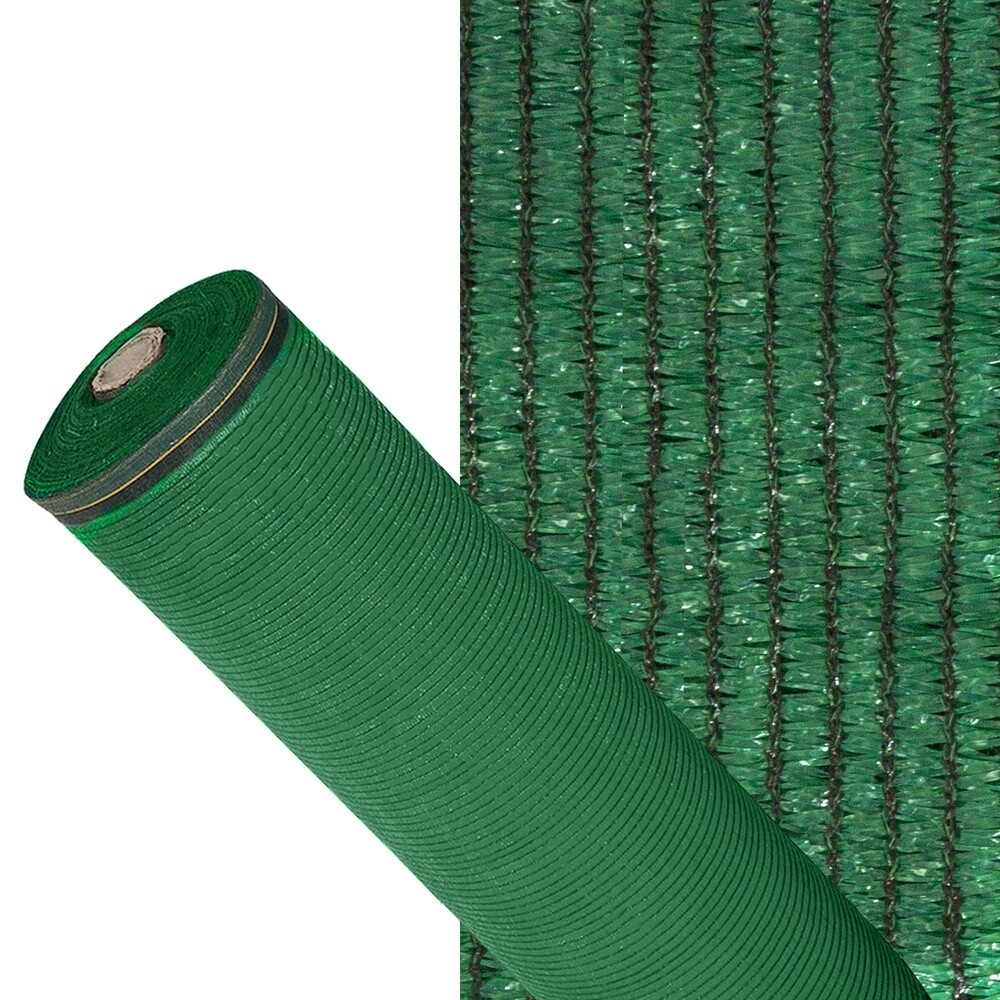 MALLA SOMBREO 90% VERDE CLARO 1,5 METROS ROLLO 50 METROS