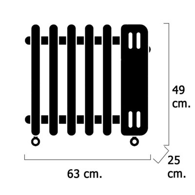 RADIADOR ACEITE 2500W 11 ELEMENTOS