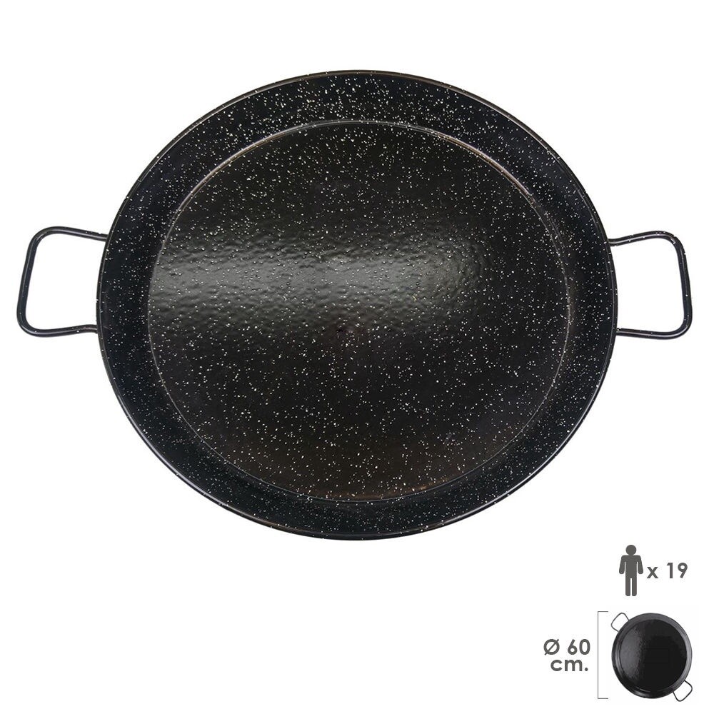 PAELLERA VALENCIANA ESMALTADA 19 PERSONAS/ 60 CM