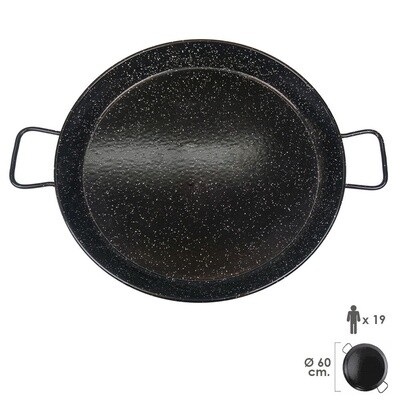 PAELLERA VALENCIANA ESMALTADA 19 PERSONAS/ 60 CM