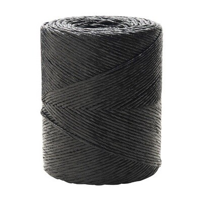 CUERDA RAFIA BOBINA 750 GRAMOS COLOR NEGRO CUERDA RAFIA BOBINA 750 GRAMOS COLOR NEGRO