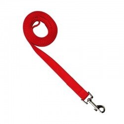 CORREA PARA PERROS EN NYLON, COLOR: ROJO, TALLA: M