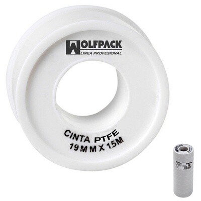 Cinta PTFE Wolfpack 19 mm. x 15 m.