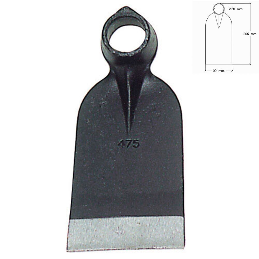 Azada Forjada Sin Mango 207/ 475 Gramos