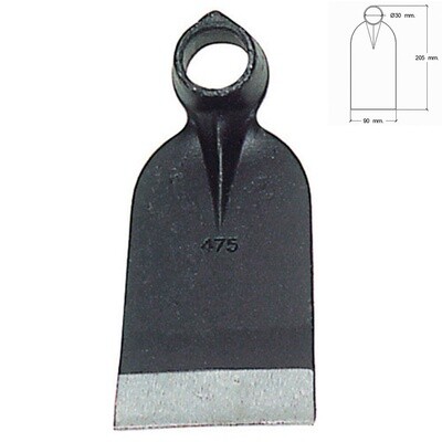 Azada Forjada Sin Mango 207/ 475 Gramos Azada Forjada Sin Mango 207/ 475 Gramos