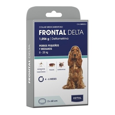 FRONTAL® DELTA Collar Medicamentoso Perros Medianos y Pequeños