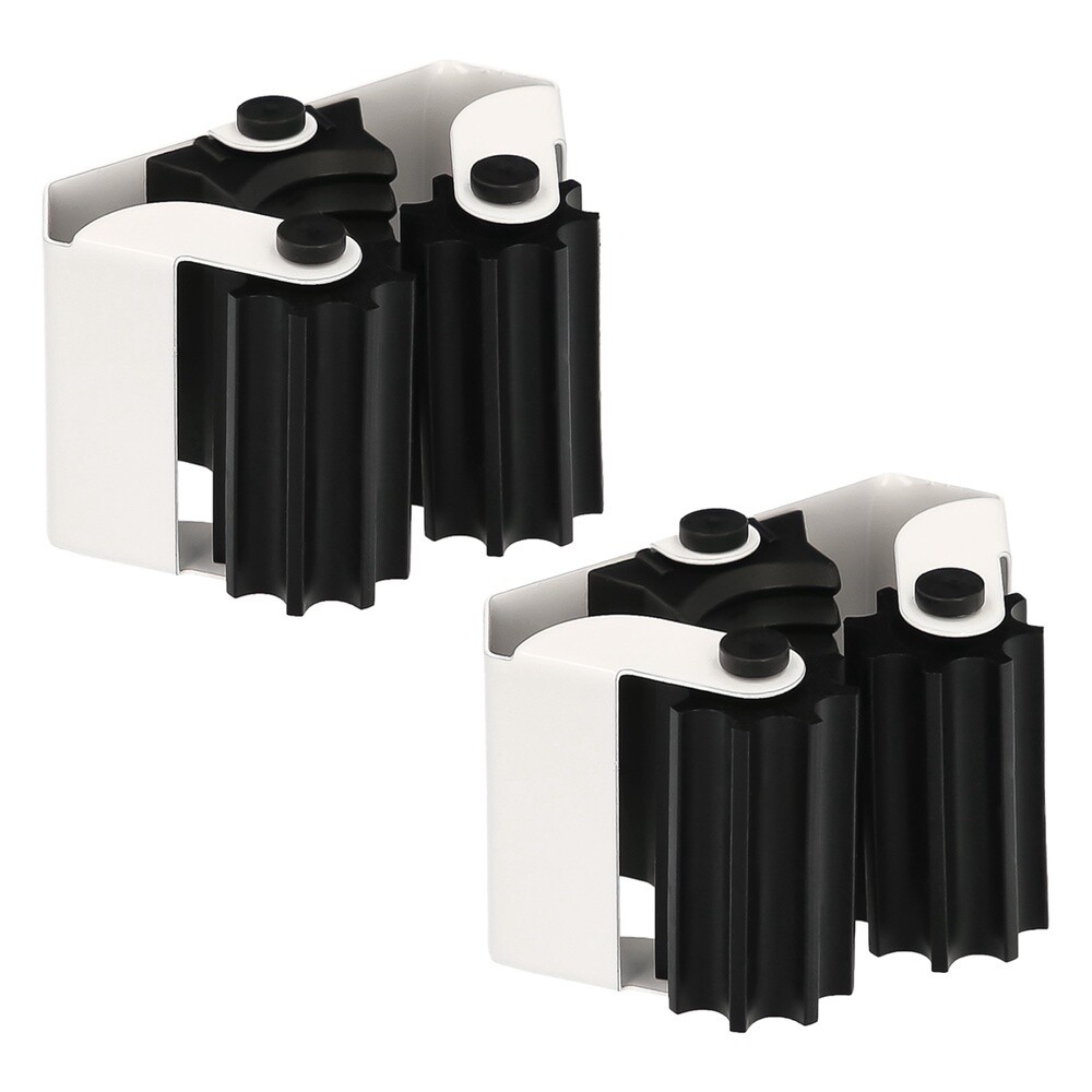 COLGADOR ADHESIVO / ATORNILLABLE ESCOBAS (BLISTER 2 PIEZAS)