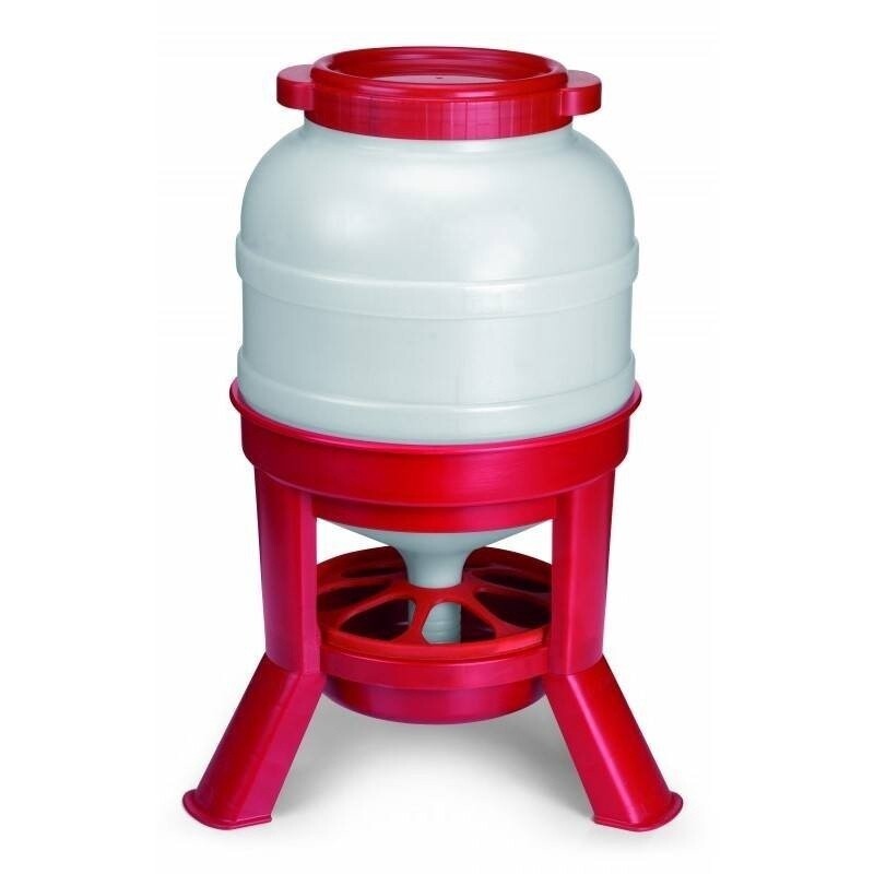 COMEDERO CON PATAS PARA GALLINAS, capacidad: 30 litros