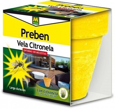 VELA CON CITRONELA