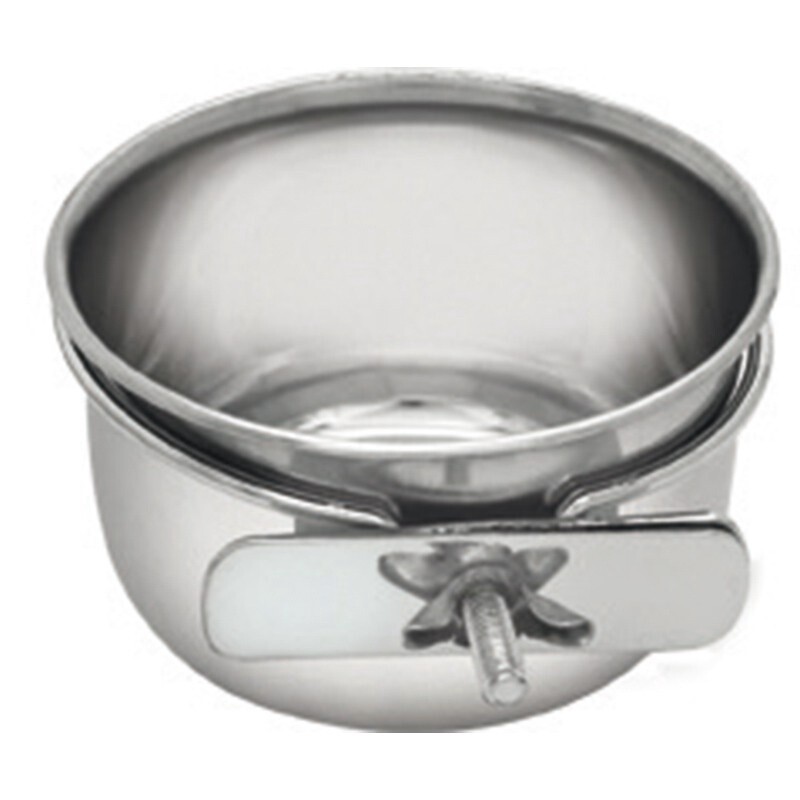 COMEDERO DE ACERO INOXIDABLE, MODELO: SOPORTE, capacidad: 0.3 L