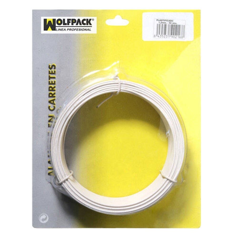 ALAMBRE PLASTIFICADO (ROLLO 5 METROS) BLANCO Nº 16 / 2.7 MM