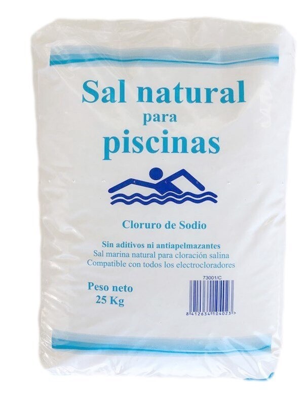 SAL NATURAL PARA PISCINAS SACO 25 KG