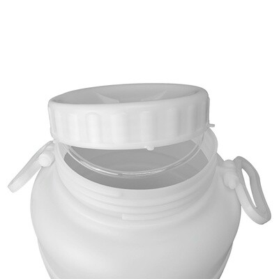 BIDON GARRAFA PLASTICO ALIMENTARIO CON GRIFO Y BOCA ANCHA 30 LT.