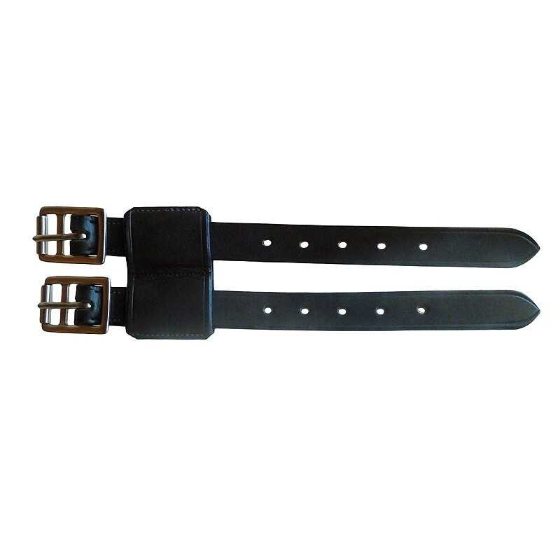ALARGADOR CINCHA CUERO NEGRO