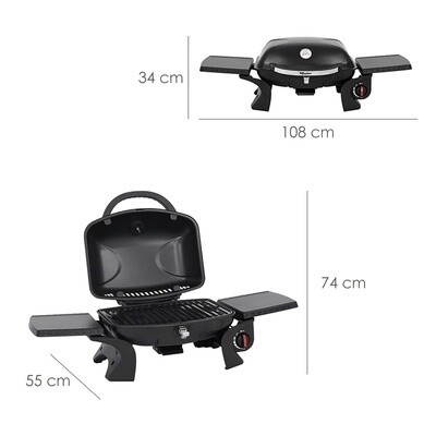 BARBACOA GAS PORTATIL 110X50X34 CM.