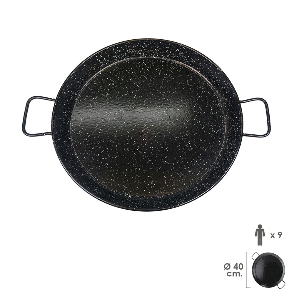 PAELLERA VALENCIANA ESMALTADA 9 PERSONAS/ 40 CM
